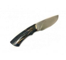 Нож Разделочный ст.D2 ,мельхиор, стабилизированная карельская береза (0582)