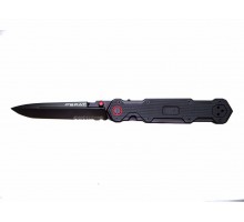 Нож Mr. Blade ''Ferat black serrated;Y;Описание: Дизайнеры компании MR.BLADE (Мистер Блэйд) решили порадовать поклонников бренда, сделав ремейк популярной модели ножа. Это складной нож FERAT BLACK SERRATED. Пришло время признаться в своих самых 