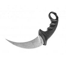 CS_49KST Steel Tiger StoneWash - нож с фикс., клин. AUS-8A, резин. рук-ть пластиковые ножны