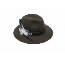 Шляпа с пером Lodenhut 1013 oliv 57