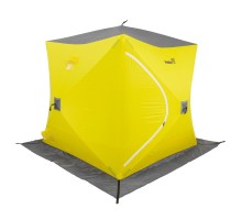 Палатка зимняя Куб 2,1х2,1 желтый/серый (HS-WSC-210YG) Helios