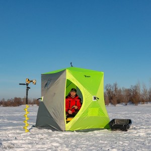 Палатка зимняя Куб 1,8х1,8 yellow lumi/gray (TR-ISC-180YLG) Трофей