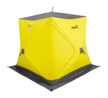 Палатка зимняя утепл. Куб 1,75х1,75 желтый/серый (HS-WSCI-175YG) Helios