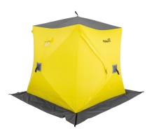 Палатка зимняя утепл. Куб 1,8х1,8 желтый/серый (HS-WSCI-180YG) Helios
