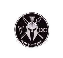 ПАТЧ KRYPTEK UNIT BLACK СЕРЫЙ ЛОГОТИП НА ФОНЕ КРУГА