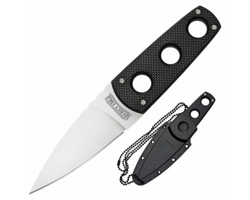 получить НОЖ ФИКСИРОВАННЫЙ COLD STEEL SECRET EDGE КЛИНОК AUS8A РУКОЯТЬ ЧЕРНАЯ G10