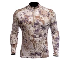 ФУТБОЛКА ТЕРМОБЕЛЬЁ KRYPTEK HOPLITE II MERINO 1/4 ZIP HW ТОЛСТАЯ HIGHLANDER