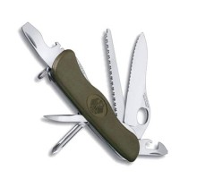 Нож перочинный Victorinox Military 111мм 11 функций зеленый
