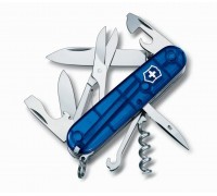 Нож перочинный Victorinox Climber 14 функций синий прозрачный (1.3703.T2)