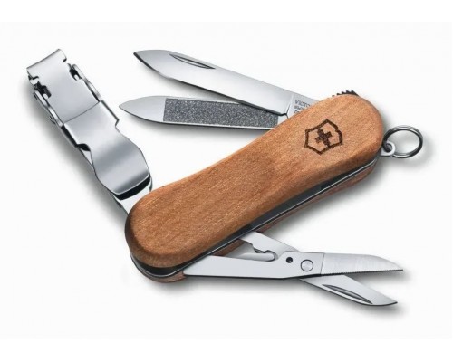 заказать Нож перочинный Victorinox Nail Clip с деревянной рукоятью 6 функций (0.6461.63)