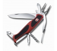 Нож перочинный Victorinox RangerGrip 74 (0.9723.C) Викторинокс 130мм 14 функций красно-чёрный