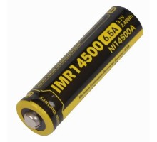 Аккумулятор Nitecore IMR NL14500A незащищенный 650 mAh 3,7v