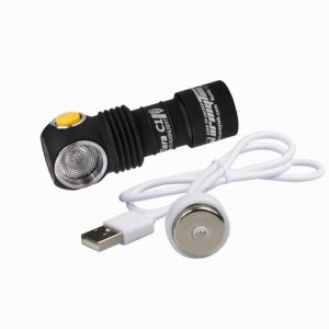 Фонарь светодиодный мультифонарь Armytek Tiara C1 Pro Magnet USB свет теплый-желтый 980lm 102м