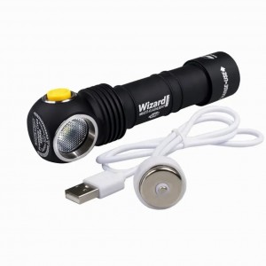 Фонарь светодиодный мультифонарь Armytek Wizard Pro v3 Magnet USB свет теплый-желтый 2150lm 125м