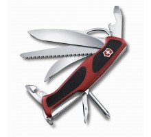 Нож перочинный Victorinox RangerGrip 58 Hunter (0.9683.MC) 130мм 13 функций красно-чёрный