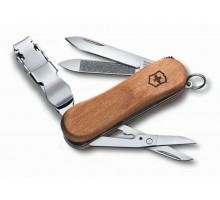 Нож перочинный Victorinox Nail Clip с деревянной рукоятью 6 функций (0.6461.63)