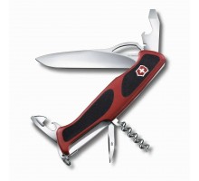 Нож перочинный Victorinox RangerGrip 61 (0.9553.MC) Викторинокс 130мм 11 функций красно-чёрный