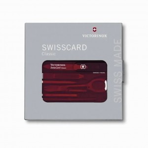 Швейцарская карта Victorinox Swiss Card Ruby 10 функций красная (0.7100.T)