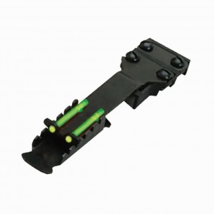 Целик оптоволоконный HiViz Double Dot Rear Sight TS1002 на вент. планку 7,9 - 9,4 мм зеленый