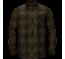 РУБАШКА HARKILA DRIVEN HUNT FLANNEL OLIVE GREEN CHECK