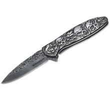 НОЖ СКЛАДНОЙ BOKER MAGNUM BY DIA DE LOS MUERTOS ПОЛУАВТОМАТ 440A