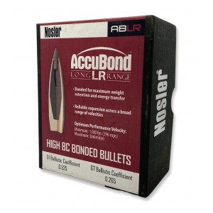 Пули Nosler, кал. .30/.308 Accubond LR (168/10,8 гр.) п.=100 шт. G1-0,525 G7-0,265 арт.58455