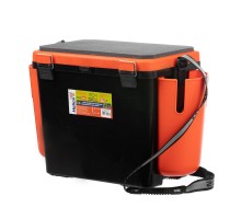 Ящик зимний FishBox односекционный (19л) оранжевый Helios
