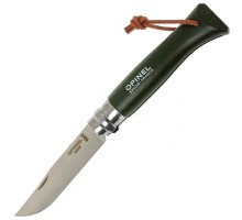 Нож Opinel серии Tradition Trekking №07, клинок 8 см, зелёный