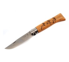 Нож Opinel серии Tradition Animalia №08, рисунок - олень