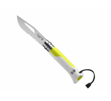Нож Opinel серии Specialists Outdoor №08, клинок 8,5см, белый/жёлтый