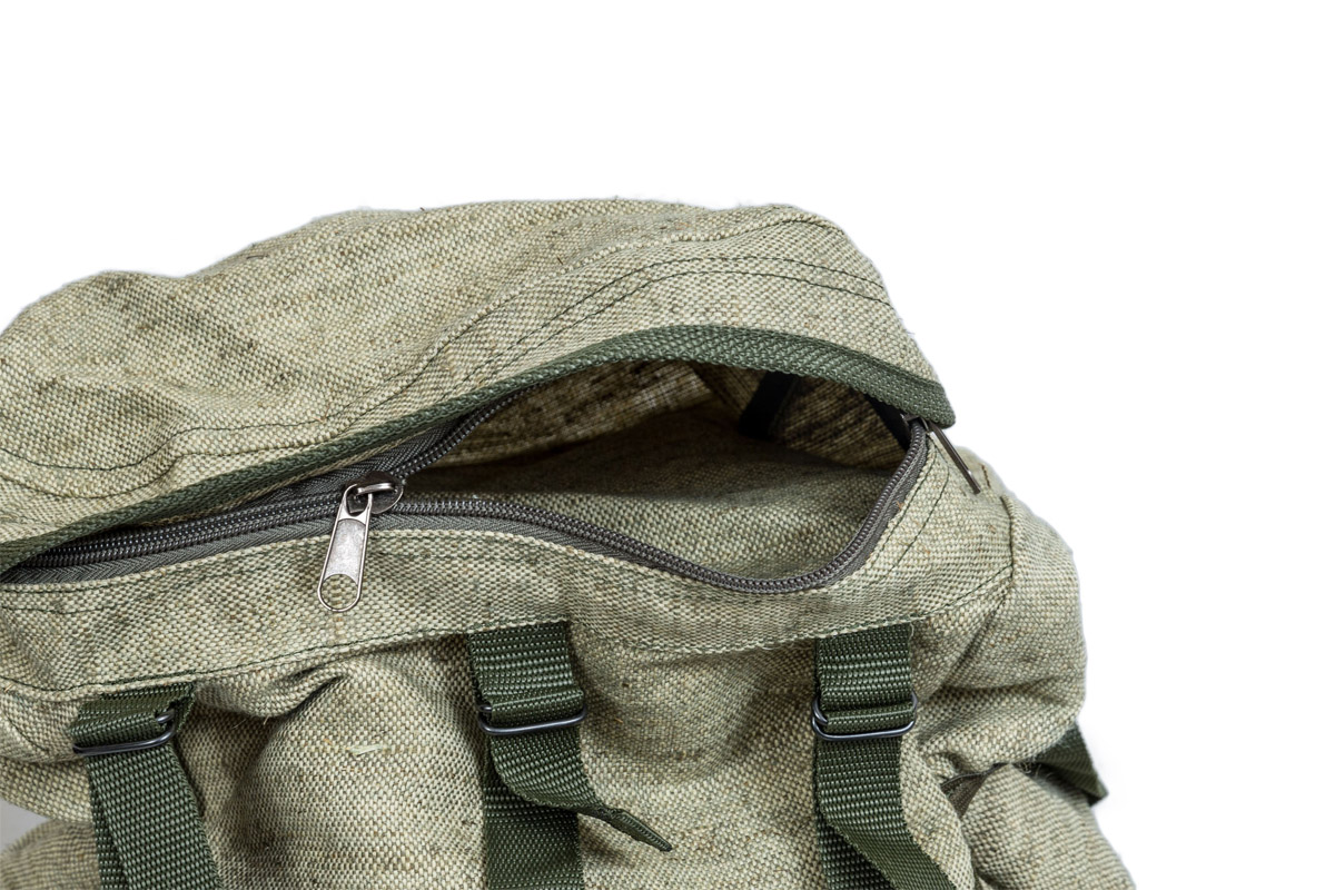 Рюкзак 25 л. брезент-сукно (цвет-зелёный) (изображение - лось)